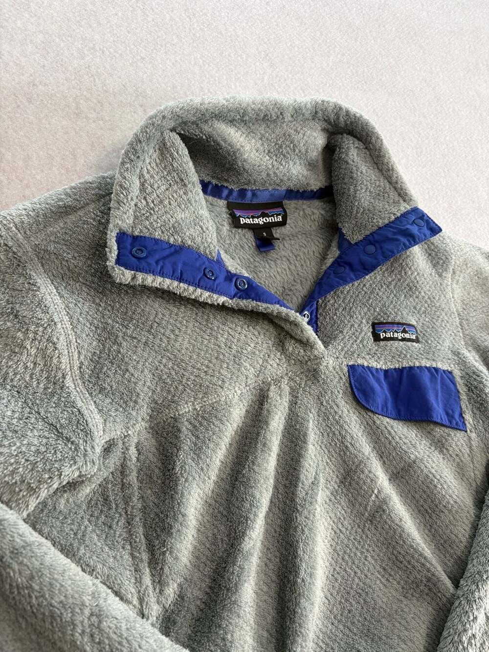 Patagonia Re-Tool Snap-T Pullover Fleece Jacket Gray Women Size S